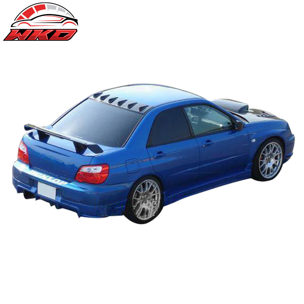Fits 02-07 Subaru Impreza WRX STi 4Dr Roof Spoiler V Style Matte Black