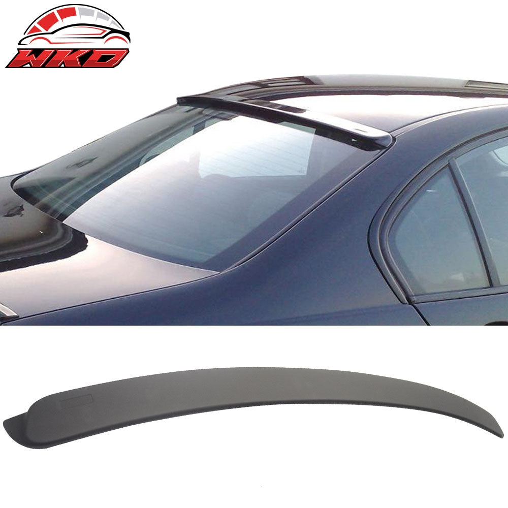 Fits 99-05 BMW E46 3-Series 4-Door AC Style Matte Black Rear Roof Spoiler ABS