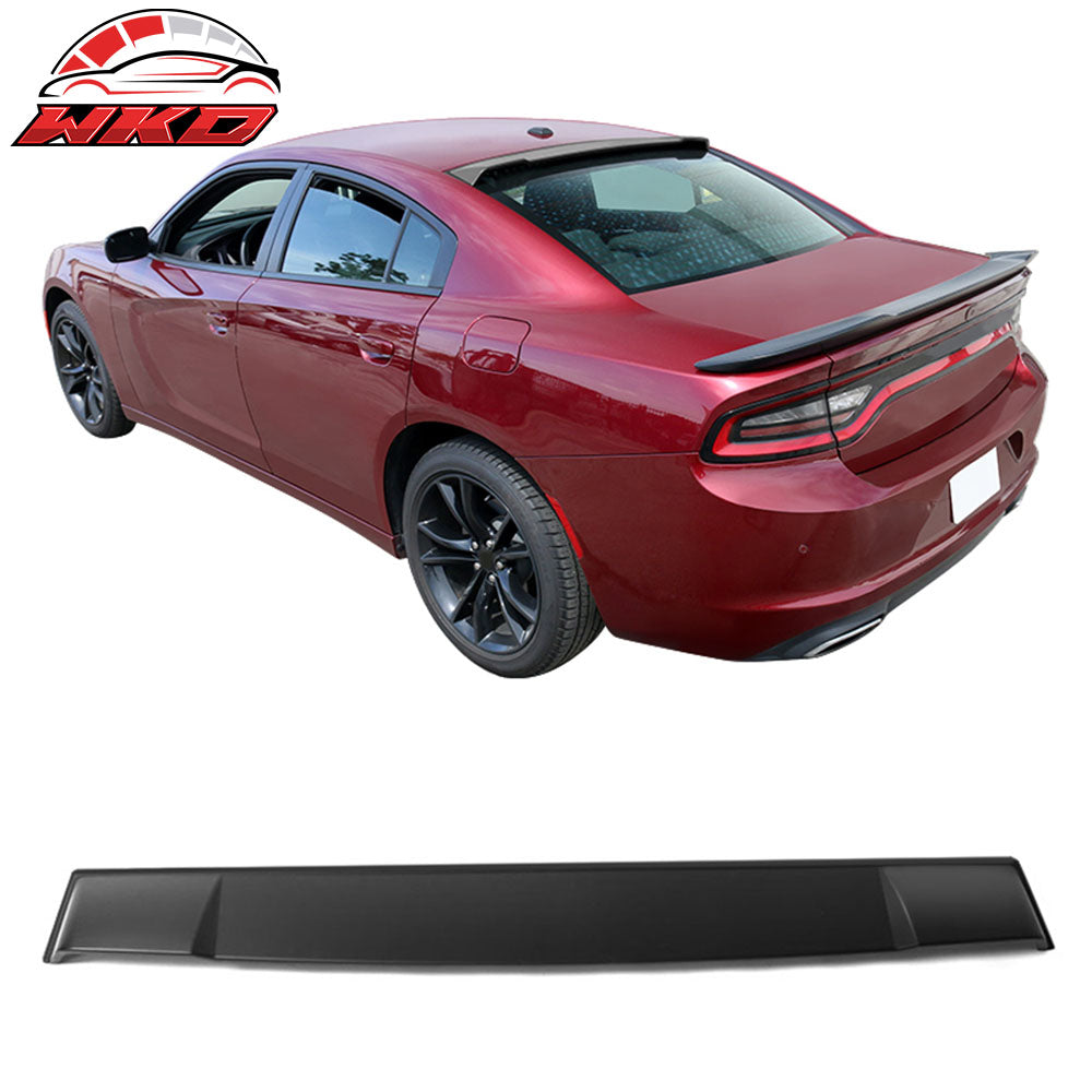 Fits 11-23 Dodge Charger Roof Spoiler Wing IKON Style Rear Window Visor PP