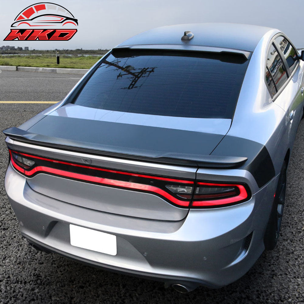 Fits 11-23 Dodge Charger Roof Spoiler Wing IKON Style Rear Window Visor PP