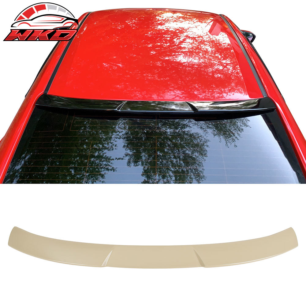 Fits 16-21 Honda Civic 10th Sedan Rear Roof Window Spoiler Wing Unpainted Beige