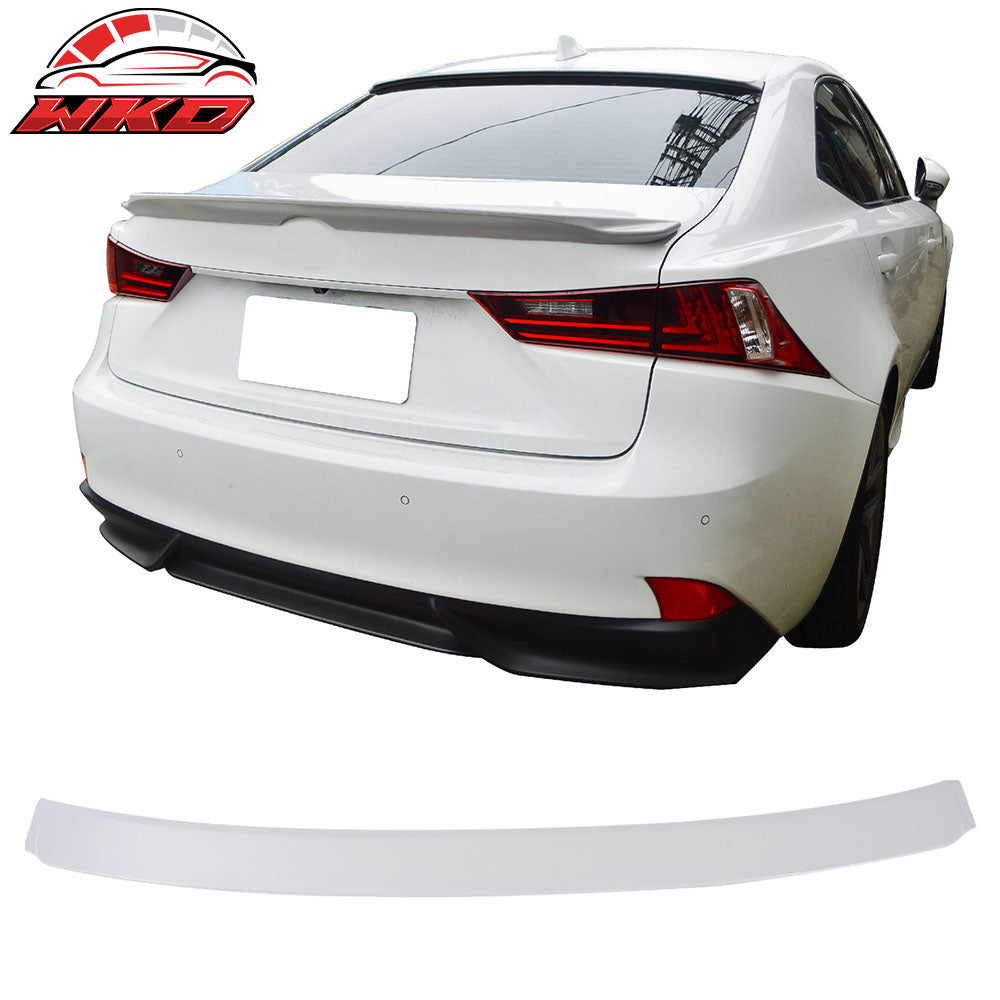 Fits 14-20 Lexus IS250 IS300 ISF Sedan F-Sport Style Roof Spoiler Unpainted Gray
