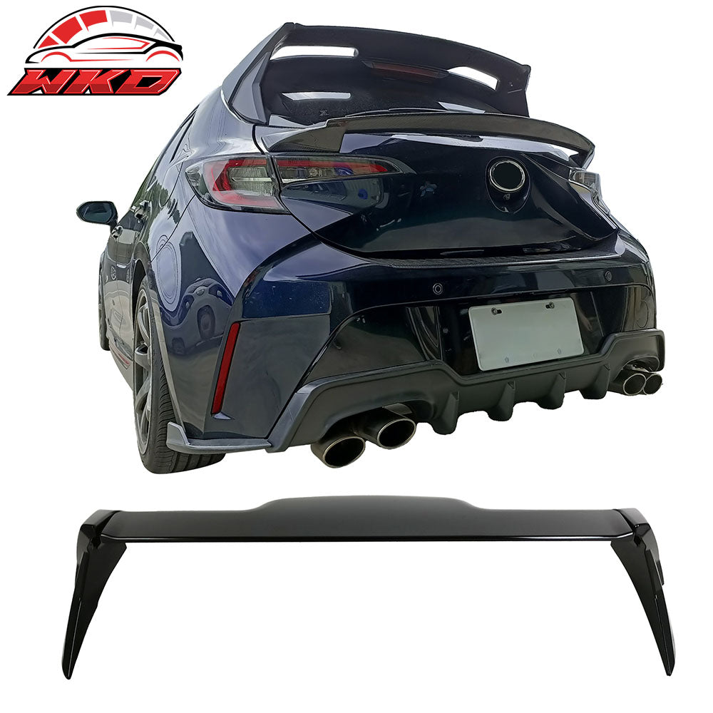 Fits 19-25 Toyota GR Corolla Hatchback 5Dr 3PCS Roof Spoiler Wing Gloss Black