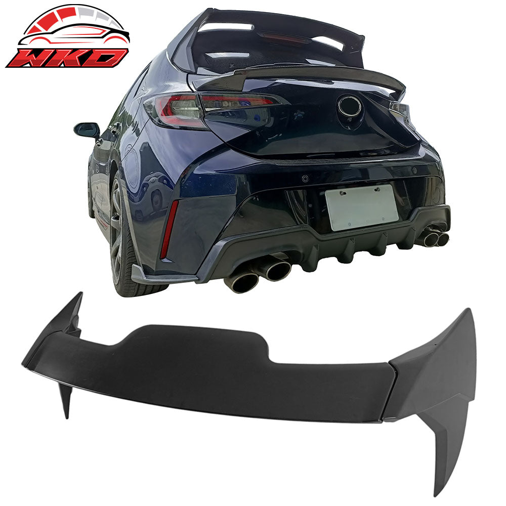 Fits 19-25 Toyota GR Corolla E210 Hatchback 3PCS Rear Roof Spoiler Matte Black