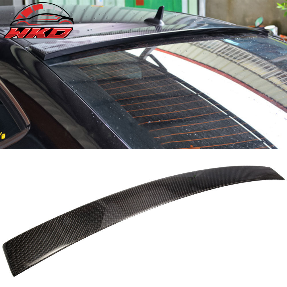 Fits 12-15 Benz C-Class W204 C204 Coupe OE Style Carbon Fiber Rear Roof Spoiler
