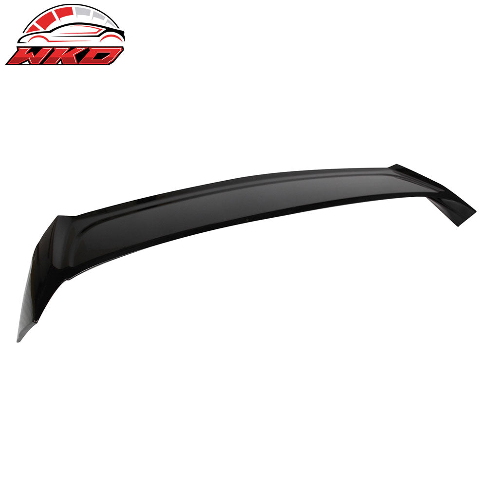 Fits 15-19 Volkswagen Golf R GTI Roof Spoiler Window Visor Painted #LC9X Black