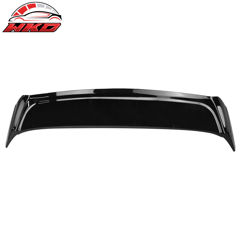 Fits 15-19 Volkswagen Golf R GTI Roof Spoiler Window Visor Painted #LC9X Black