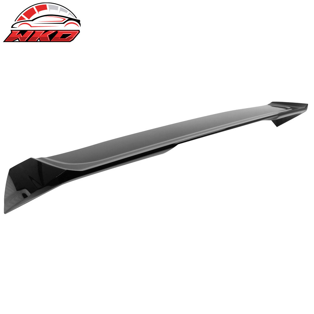 Fits 15-19 Volkswagen Golf R GTI Roof Spoiler Window Visor Painted #LC9X Black