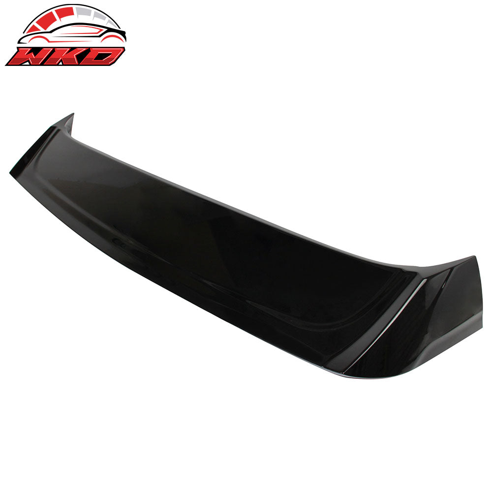 Fits 15-19 Volkswagen Golf R GTI Roof Spoiler Window Visor Painted #LC9X Black