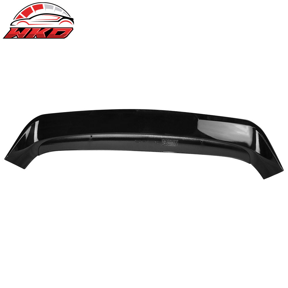 Fits 15-19 Volkswagen Golf R GTI Roof Spoiler Window Visor Painted #LC9X Black