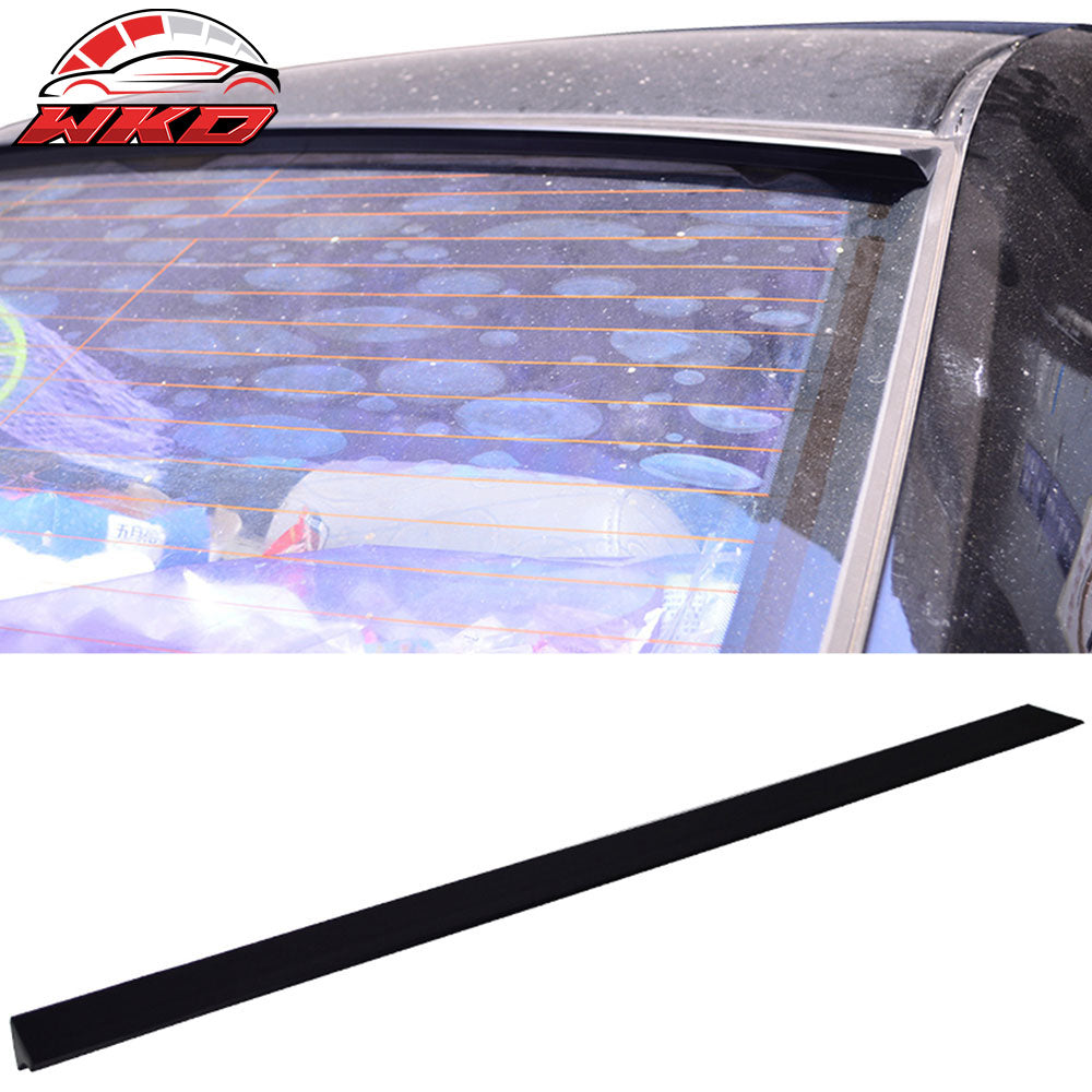 Fits 14-17 Honda City 6Th 4Dr PU Flexible Unpainted Black Roof Spoiler Wing