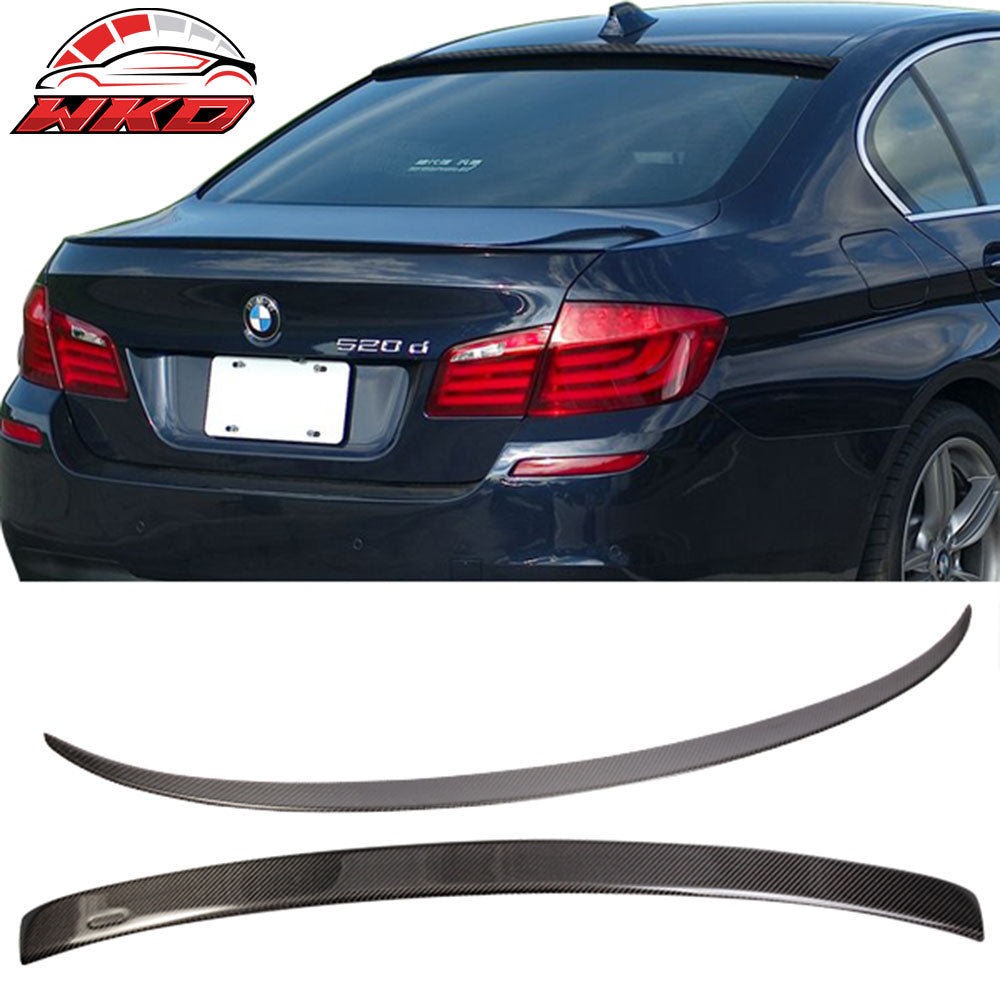 Fits 11-16 F10 Sedan CF Carbon Fiber AC Style Roof Wing & M5 Trunk Spoiler