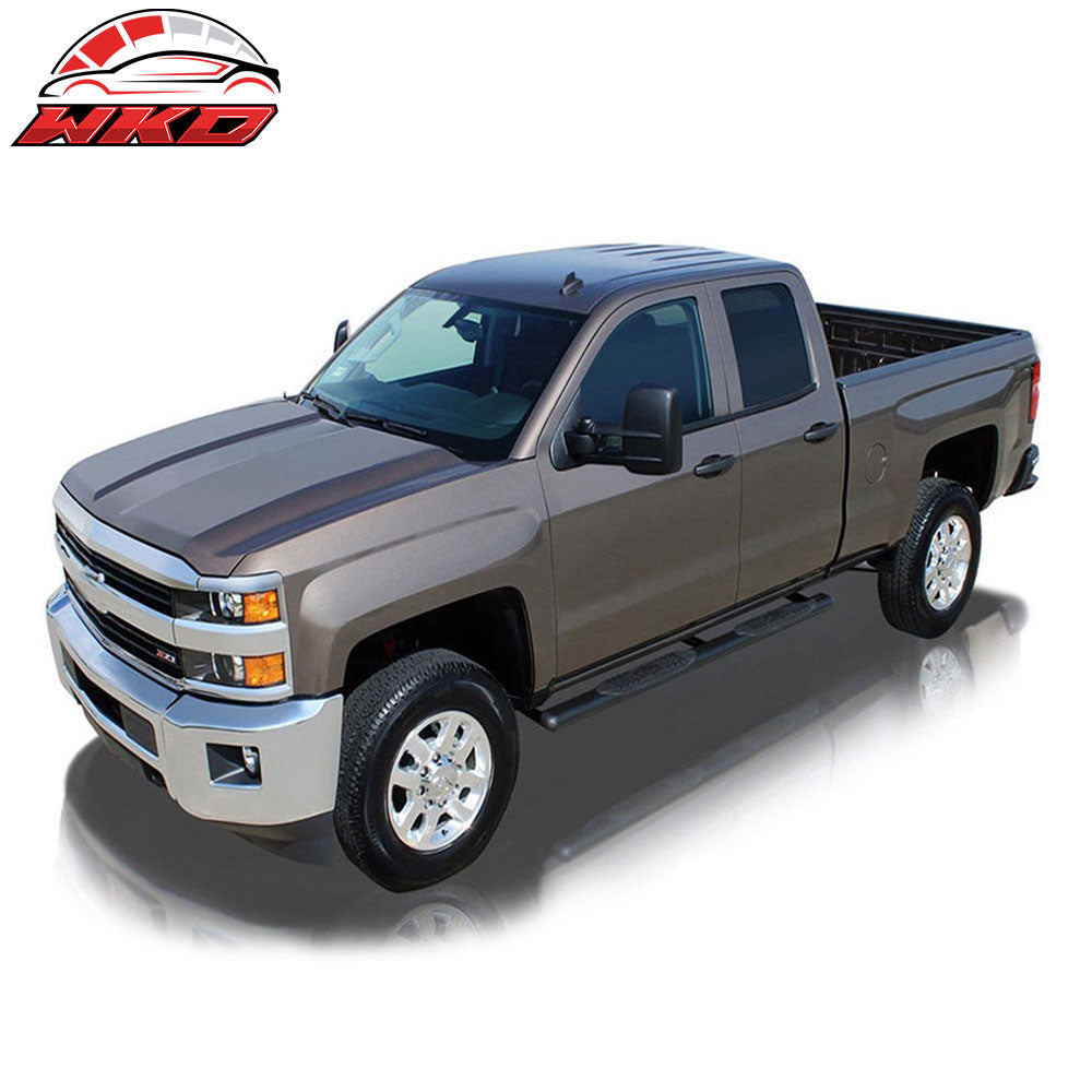 Fits 07-21 Toyota Tundra Extended Cab 4" Oval Side Step Nerf Bar Running Boards