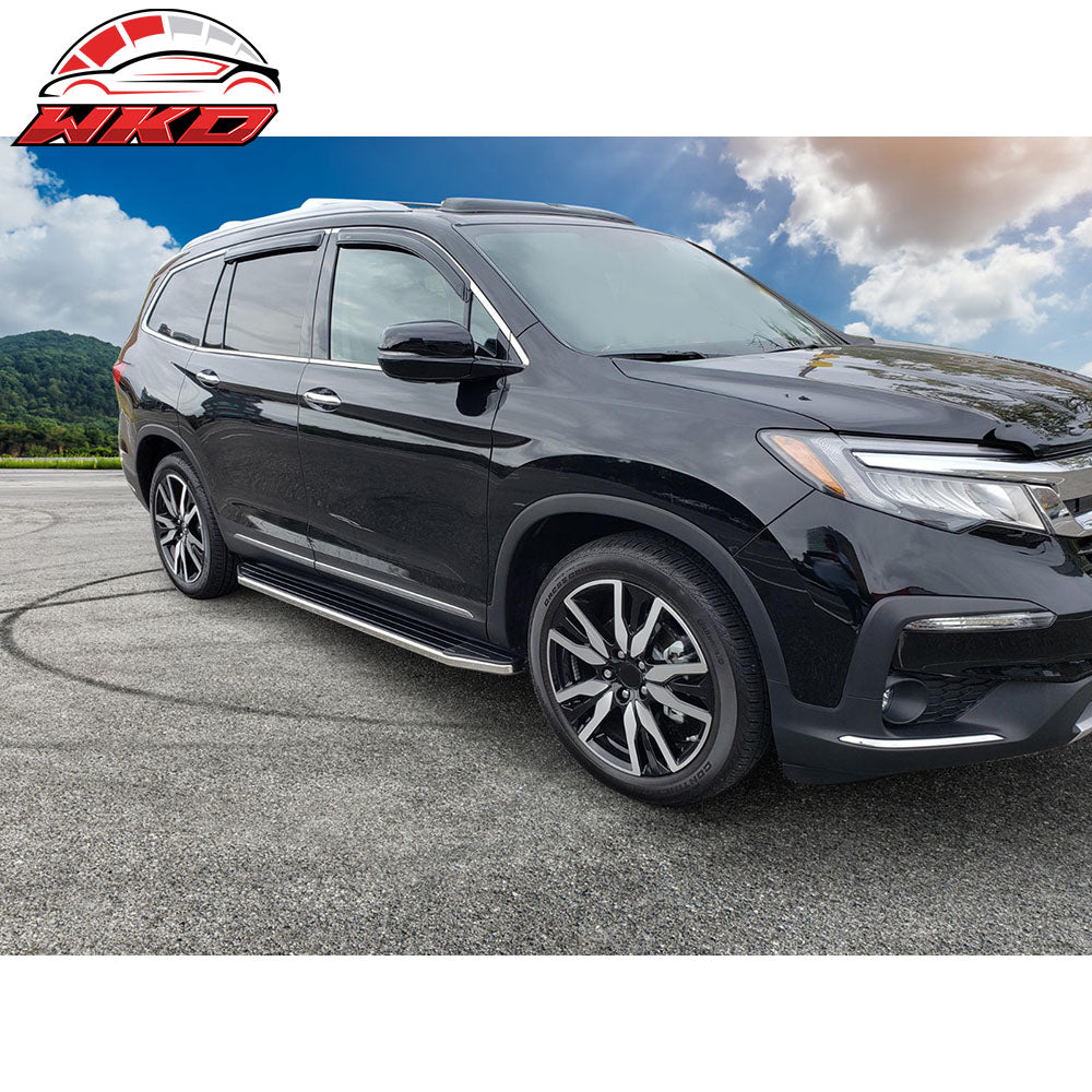 Fits 16-22 Honda Pilot YF5/6 V2 Style Running Board Side Step Bar Pair Aluminum