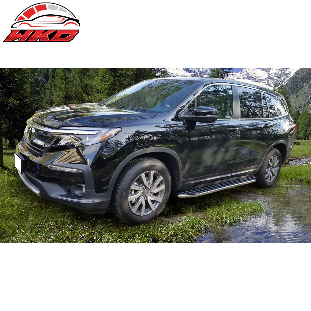 Fits 16-22 Honda Pilot YF5/6 V2 Style Running Board Side Step Bar Pair Aluminum