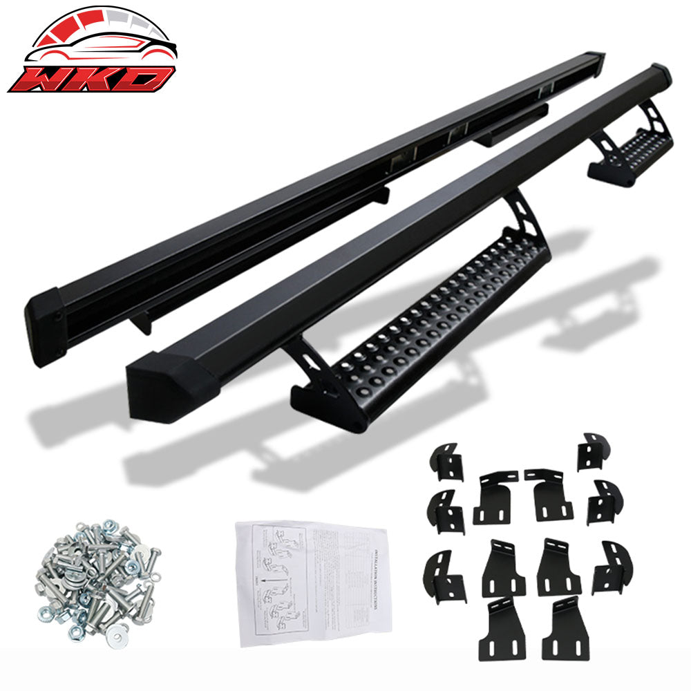 2005-22 Toyota Tacoma Access Cab Running Boards Black | Wholesale
