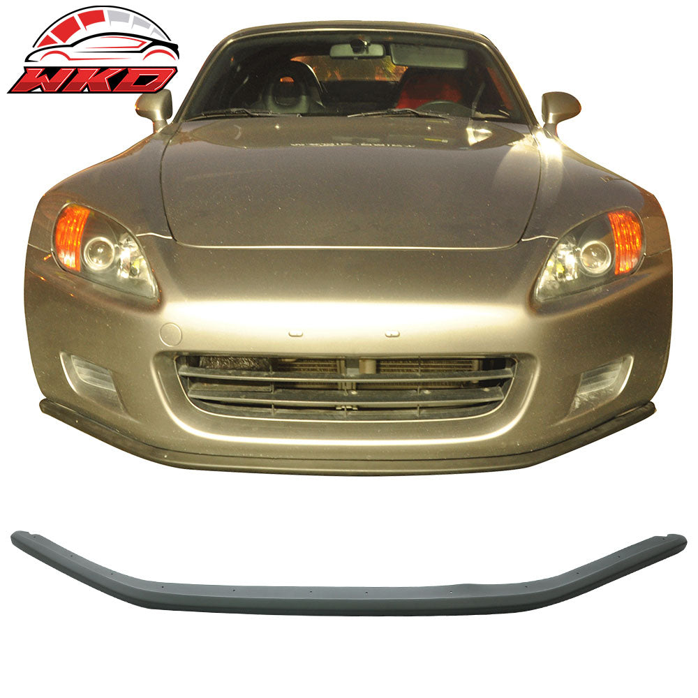 Fits 00-03 Honda S2000 Aero Style Front Bumper Lip Spoiler Unpainted - PU