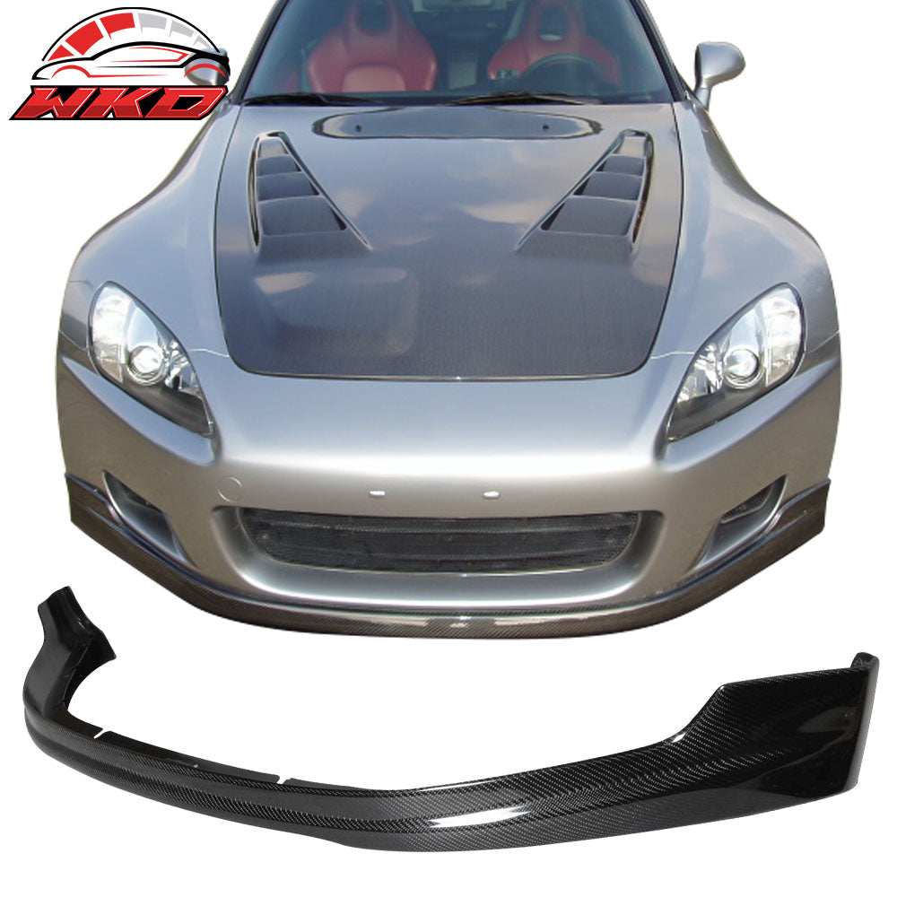Fits 00-03 Honda S2000 AP1 T-R Matte Carbon Fiber Front Bumper Lip
