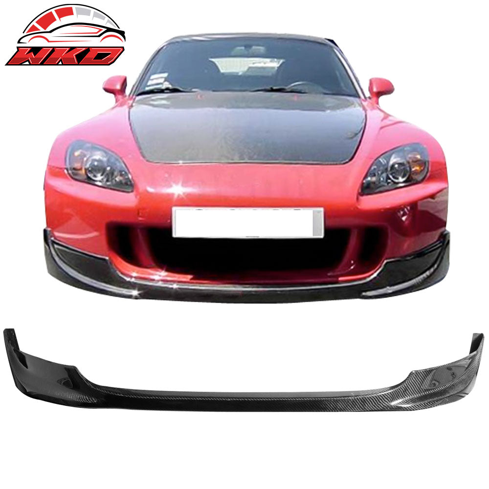 Fits 04-09 Honda S2000 AP2 OE Style Front Bumper Lip Spoiler Matte Carbon Fiber
