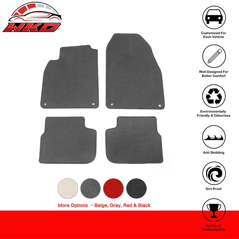 Fits 03-11 Saab 9-3 Car Floor Mats OE Factory Fitment Carpet Front Rear Gray 4PC