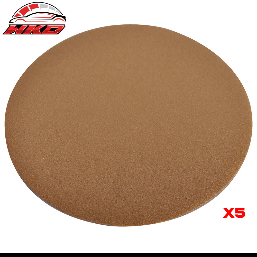Dry 5Inch No Hole Sand Paper Disc 120 Grit Auto Repair Sanding Sandpaper 50PC