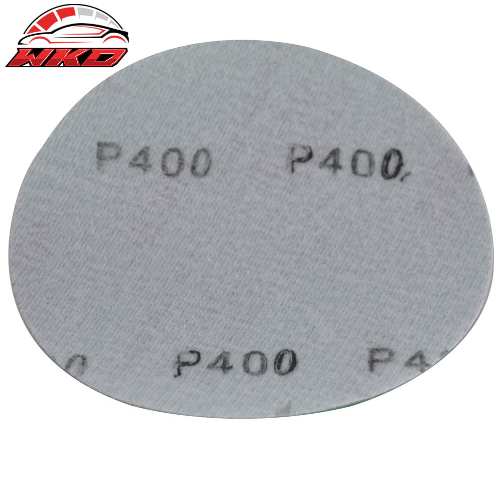 Wet Dry 5 Inch No Hole Sand Paper Disc 400 Grit Repair Sandpaper 10PC
