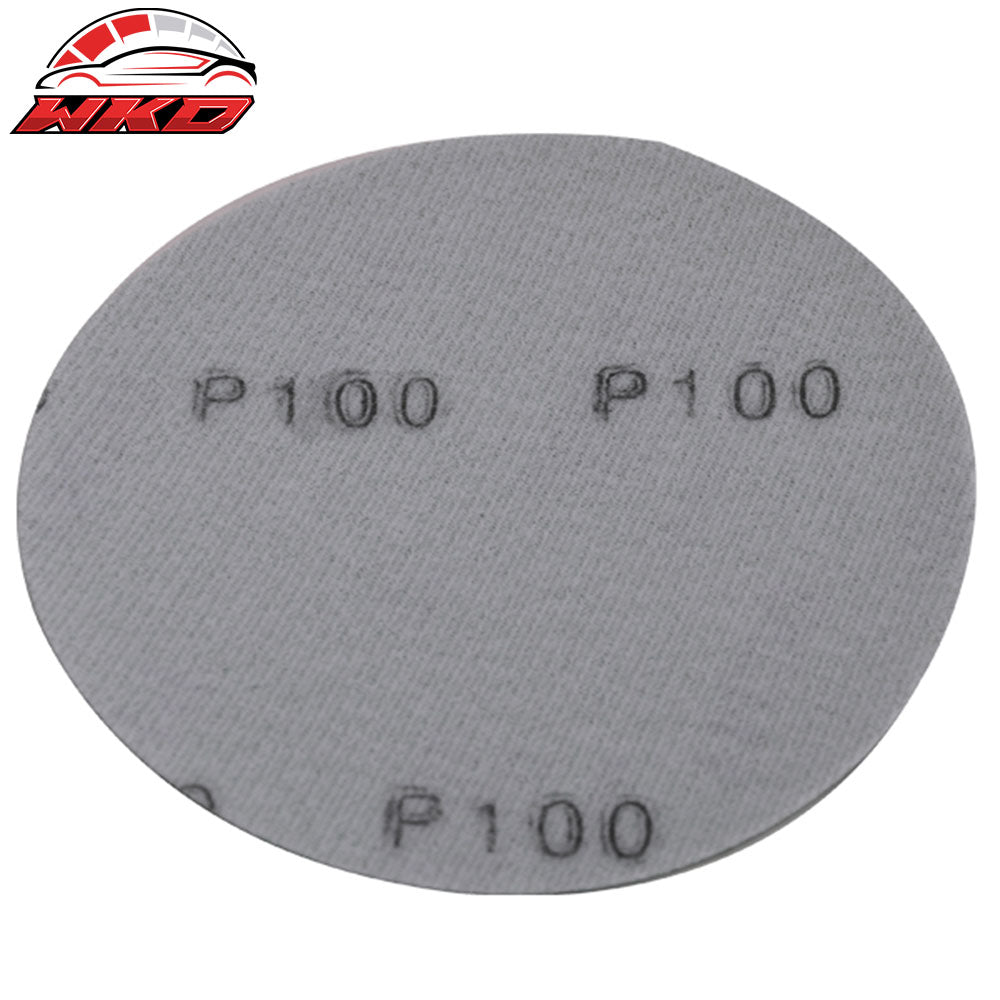 Wet Dry 5 Inch No Hole Sand Paper Disc 100 Grit Repair Sandpaper 10PC