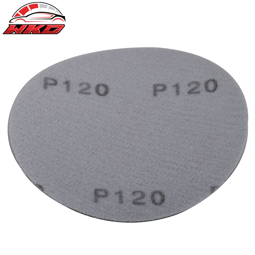 Wet Dry 5 Inch No Hole Sand Paper Disc 120 Grit Repair Sandpaper 10PC