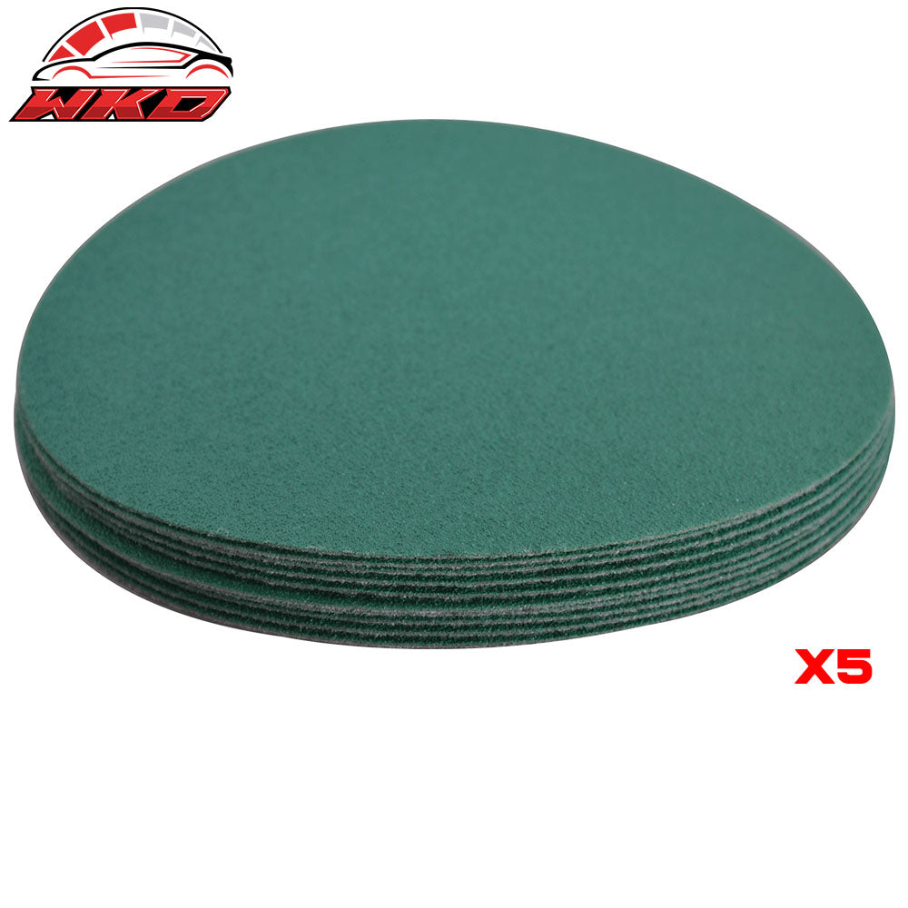 Wet Dry 5 Inch No Hole Sand Paper Disc 120 Grit Auto Repair Sandpaper 50 PC