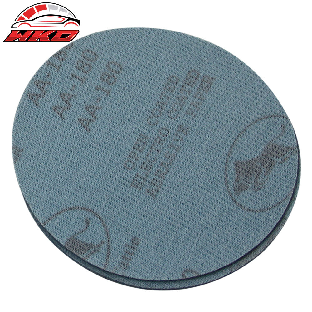 10PC 5Inch 127mm 180 Grit Auto Sanding Disc No Hole Sandpaper Sheets Sand Paper