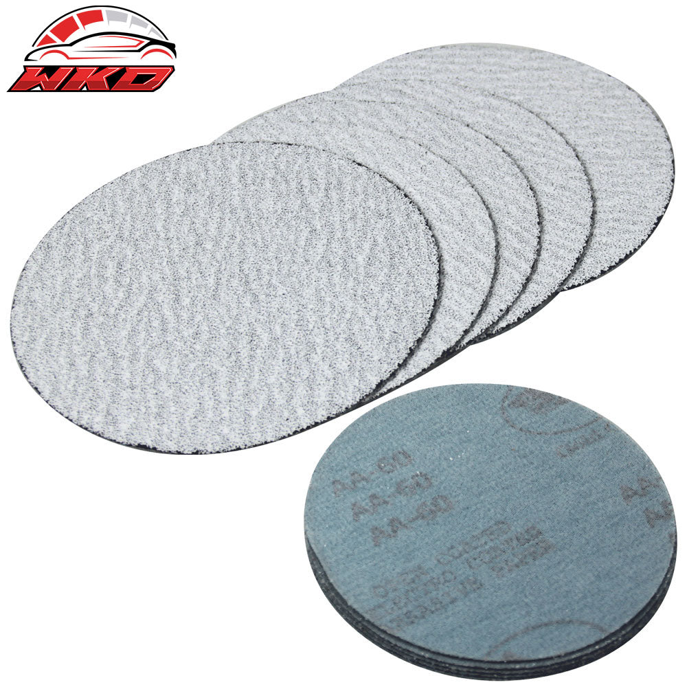 50PC 5Inch 127mm 60 Grit Auto Sanding Disc No Hole Sandpaper Sheets Sand Paper | Wholesale - Wikond Auto