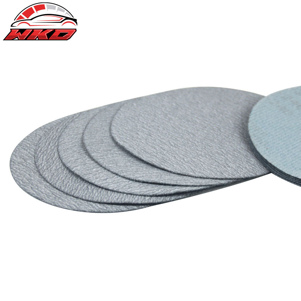 50PC 5Inch 127mm 240 Grit Auto Sanding Disc No Hole Sandpaper Sheets Sand Paper