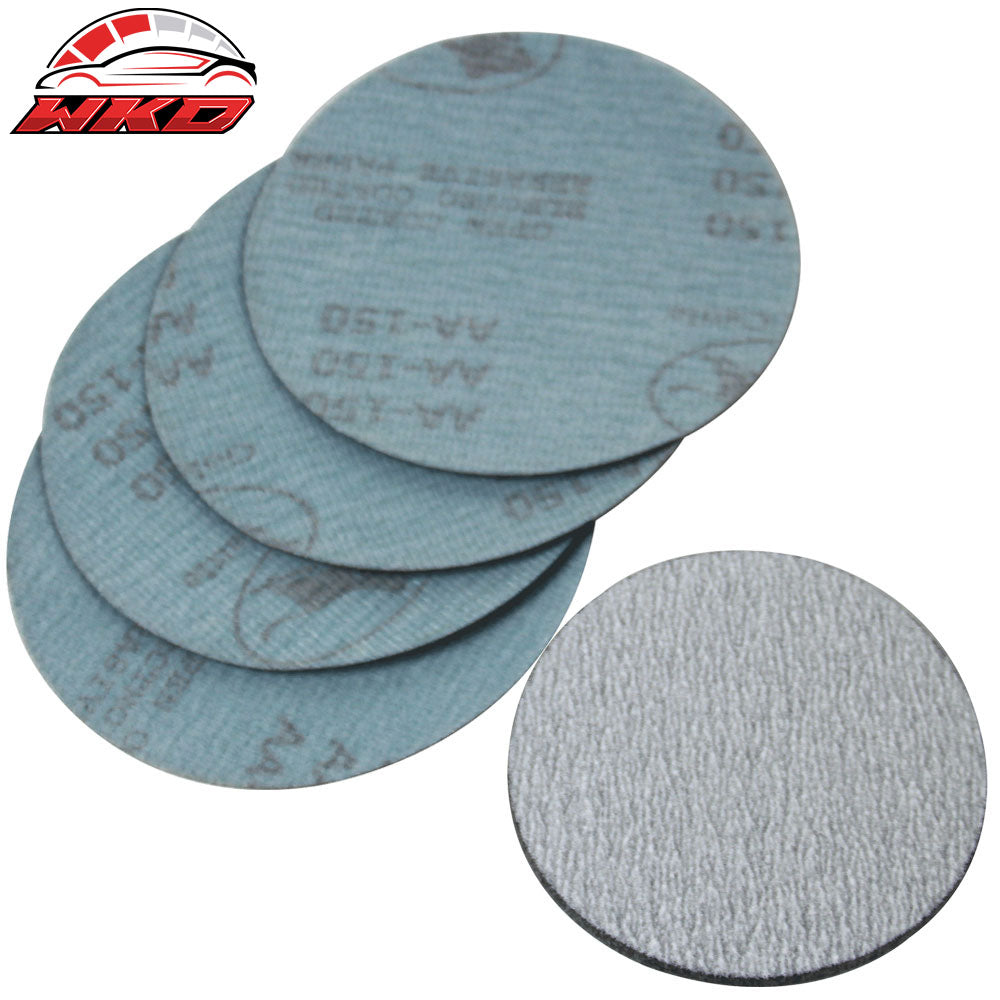 50PC 5Inch 127mm 150 Grit Auto Sanding Disc No Hole Sandpaper Sheets Sand Paper