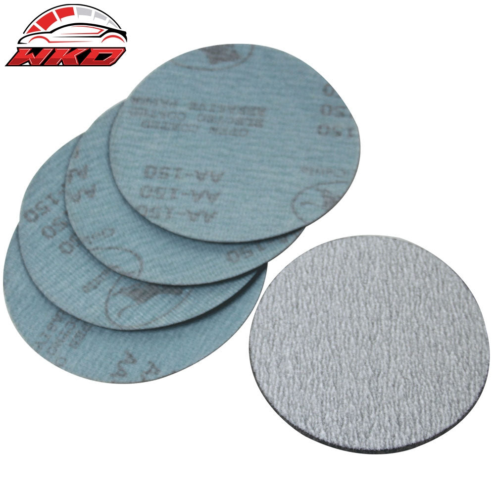 Wholesale 50PC 5Inch 127mm 100 Grit Auto Sanding Disc No Hole Sandpaper Sheets Sand Paper