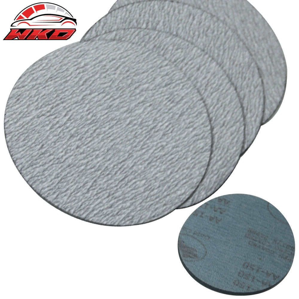 Wholesale 100PC 5Inch 127mm 150 Grit Auto Sanding Disc No Hole Sandpaper Sheets Sand Paper