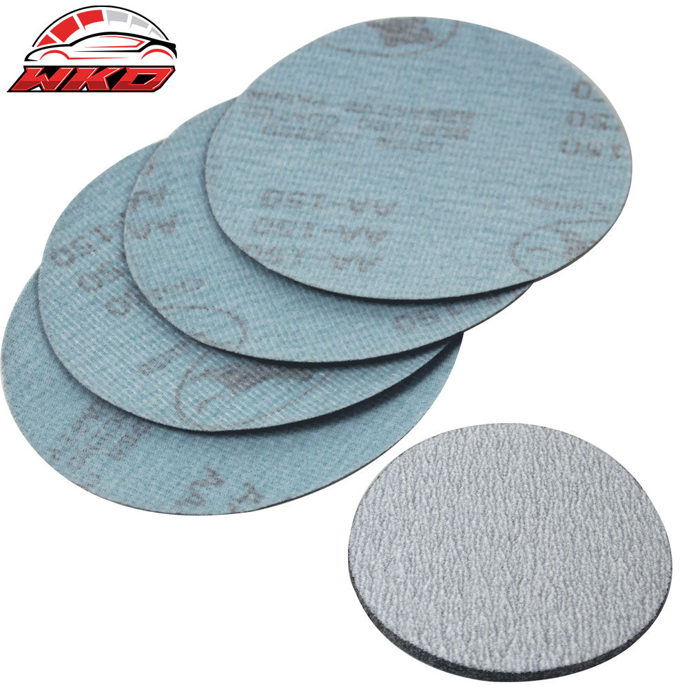 100PC 5Inch 127mm 150 Grit Auto Sanding Disc No Hole Sandpaper Sheets Sand Paper