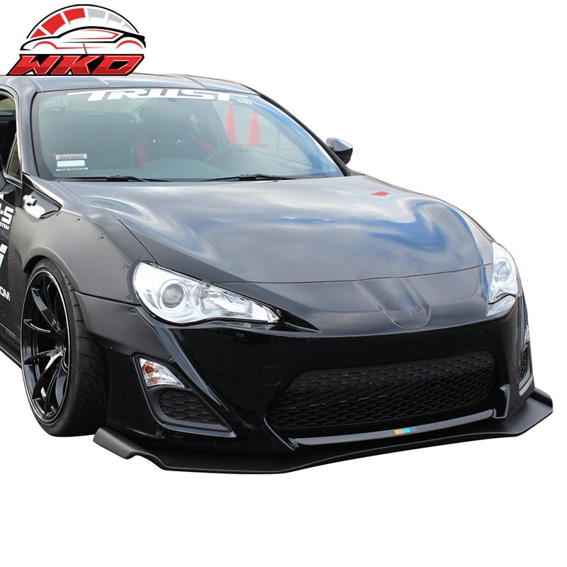 Fits 13-16 Scion FR-S FRS GR Style Front Bumper Lip Spoiler Matte Carbon Fiber