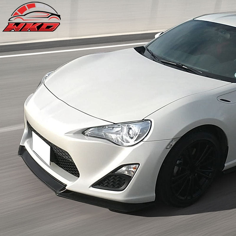 Fits 13-16 Scion FR-S GT Style Front Bumper Lip Spoiler Unpainted Black PP