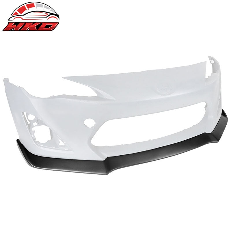 Fits 13-16 Scion FR-S GT Style Front Bumper Lip Spoiler Unpainted Black PP