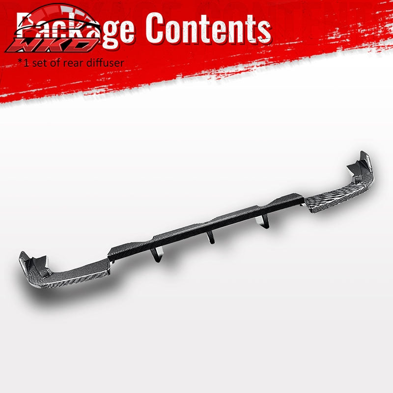 For 13-16 Scion FR-S/Toyota 86/13-20 BRZ Rear Bumper Diffuser Carbon Fiber Print