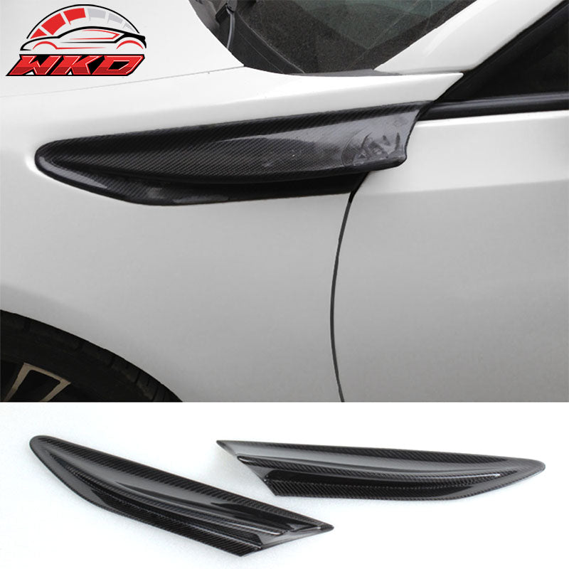 For 13-20 Scion FRS/Subaru BRZ/Toyota 86 Side Fender Fin Trim Matte Carbon Fiber