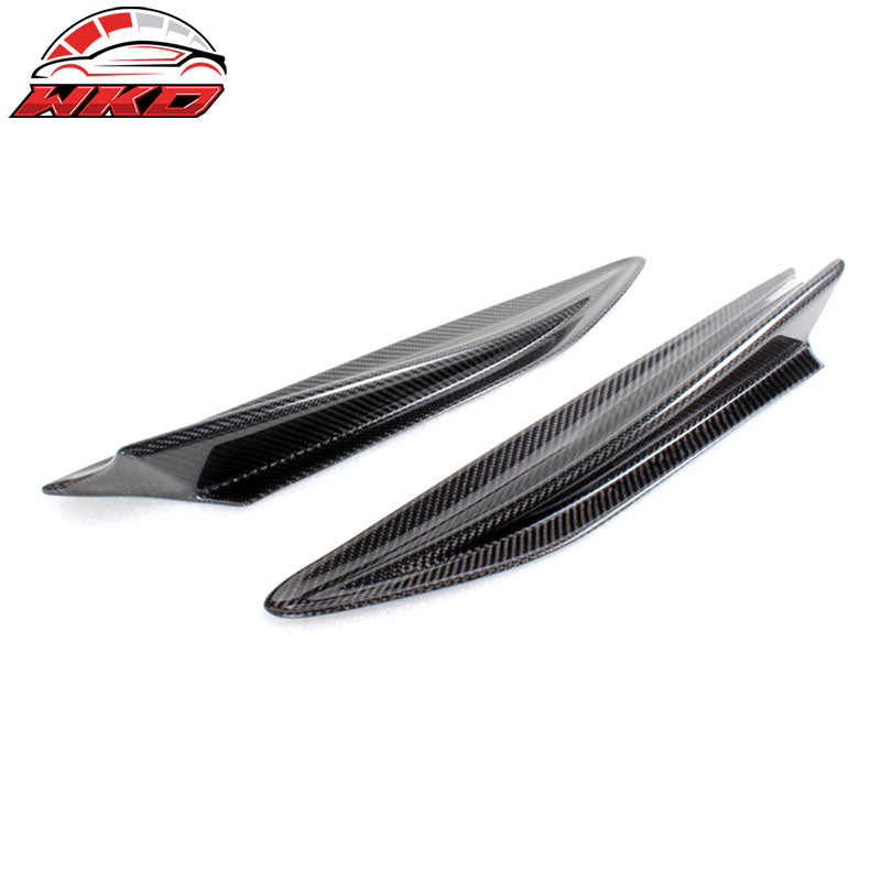 For 13-20 Scion FRS/Subaru BRZ/Toyota 86 Side Fender Fin Trim Matte Carbon Fiber