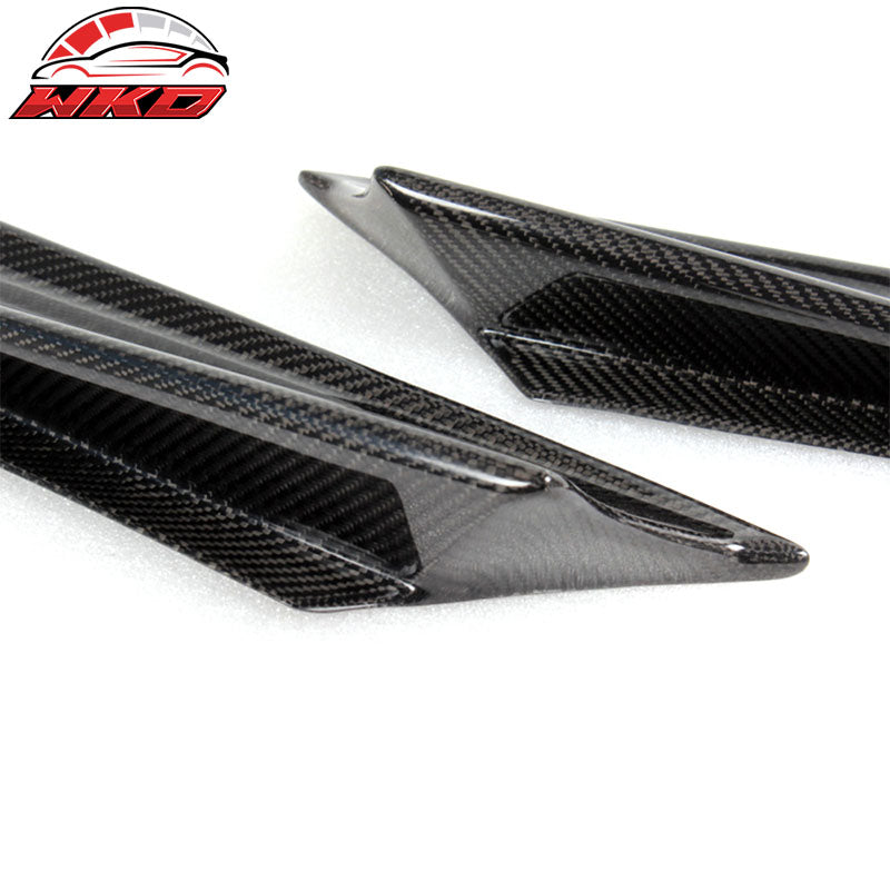 For 13-20 Scion FRS/Subaru BRZ/Toyota 86 Side Fender Fin Trim Matte Carbon Fiber