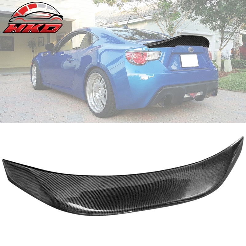 Fits 13-20 Scion FRS GT86 Subaru BRZ L Style Trunk Spoiler Carbon Fiber Print