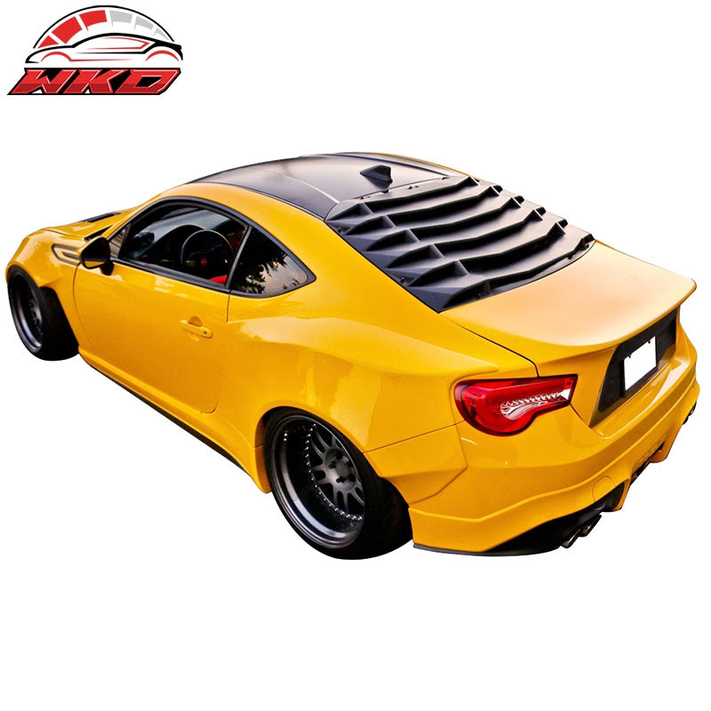 Fits 13-20 Scion FRS/Subaru BRZ/Toyota 86 Rear Window Louver Rain Sun Wind Guard
