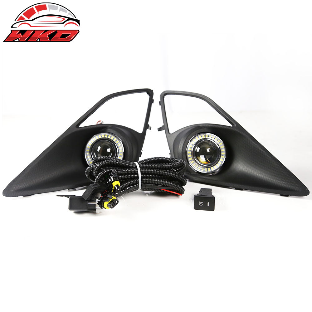 Fits 13-16 FR-S Projector Fog Lights Angel Eyes Foglamp Bezels