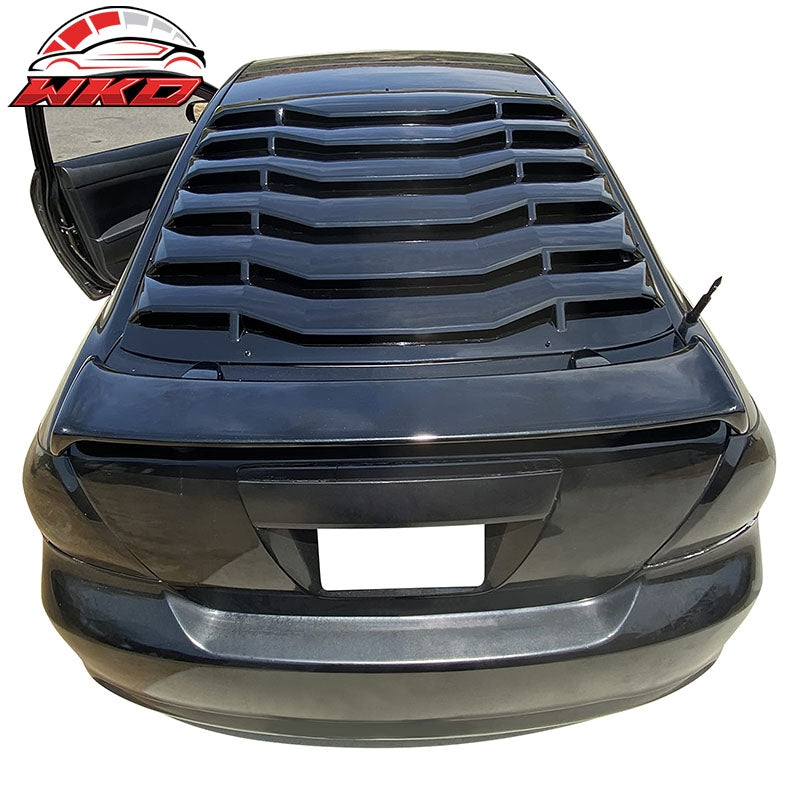 Fits 11-16 Scion TC ABS Window Windshield Louver - Gloss Black
