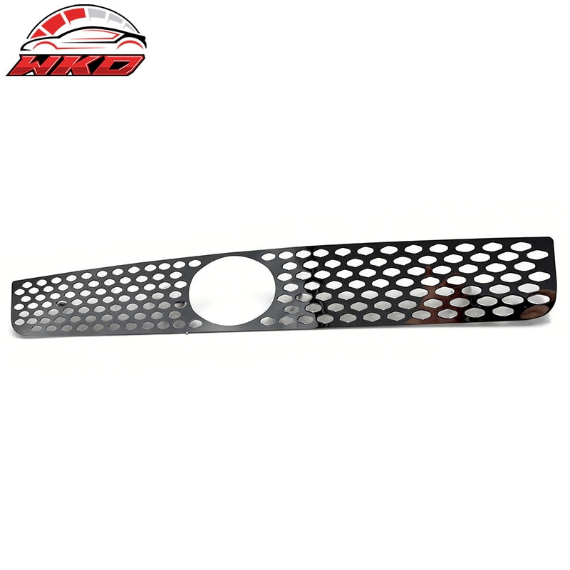 Fits 05-07 Scion tC Black Oval Mesh Style Front Bumper Hood Upper Grille Trim