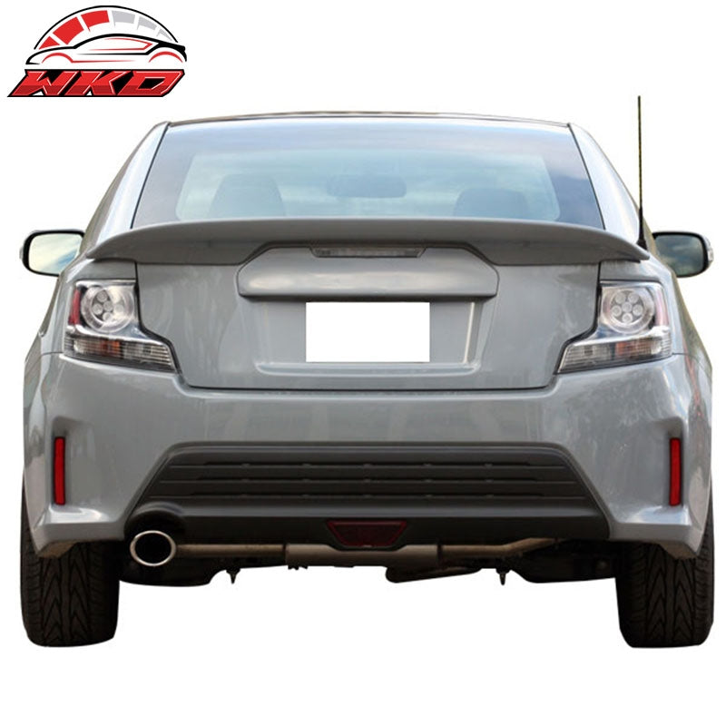 Fits 11-16 Scion tC OE Style Rear Trunk Deck Spoiler Wing Lip Unpainted Black