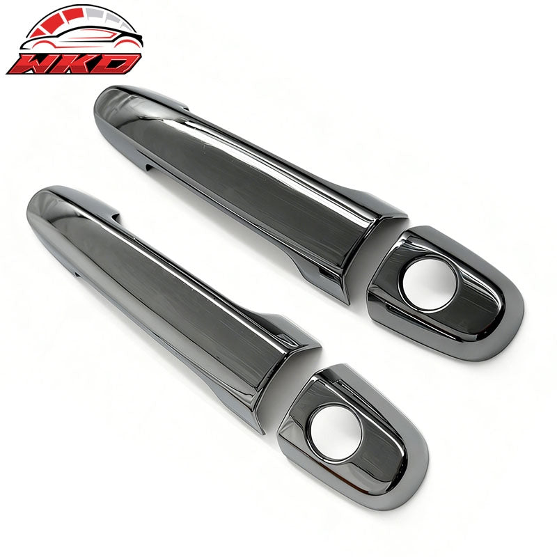 Fits 05-08 Scion tC 07-15 Toyota Yaris Chrome Door Handle Cover ABS w/ 2-Keyhole